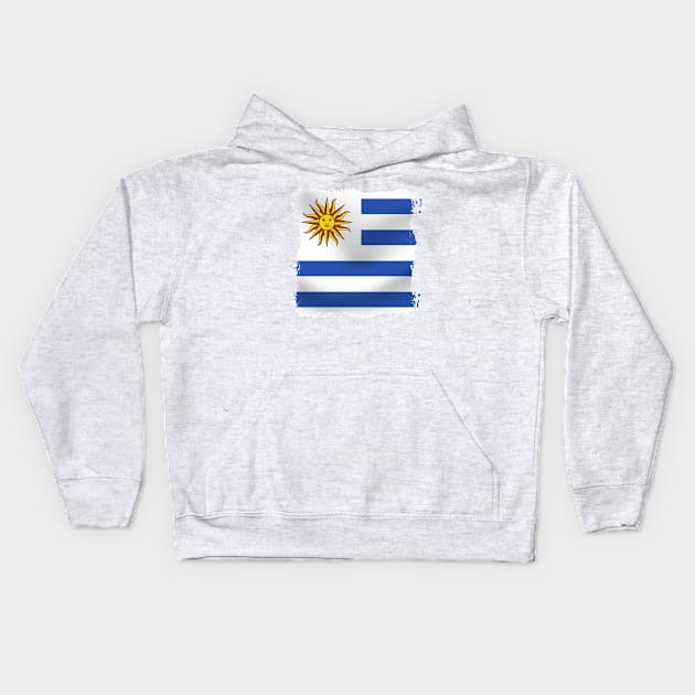 Uruguay artwork Kids Hoodie by SASTRAVILA